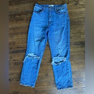 Abercrombie Ankle straight ultra high rise jeans